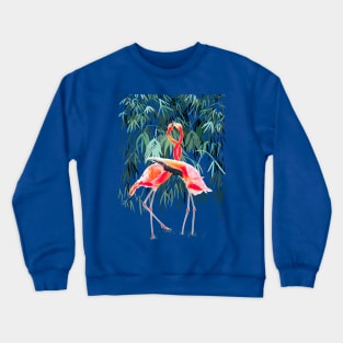 Flamingos couple Crewneck Sweatshirt